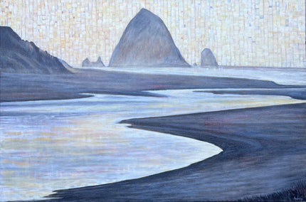 mixed media artwork by Theresa Andreas-O'Leary titled Sublime Haystack