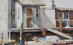 Original art for sale at UGallery.com | A Quiet Place by Thomas Hoerber | $900 | watercolor painting | 15' h x 20.5' w | thumbnail 4