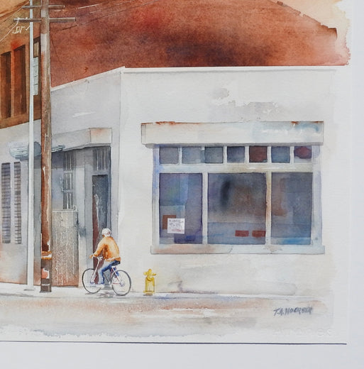 Lone Rider by Thomas Hoerber |  Side View of Artwork 