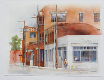 Original art for sale at UGallery.com | Lone Rider by Thomas Hoerber | $900 | watercolor painting | 17.5' h x 23.25' w | thumbnail 3