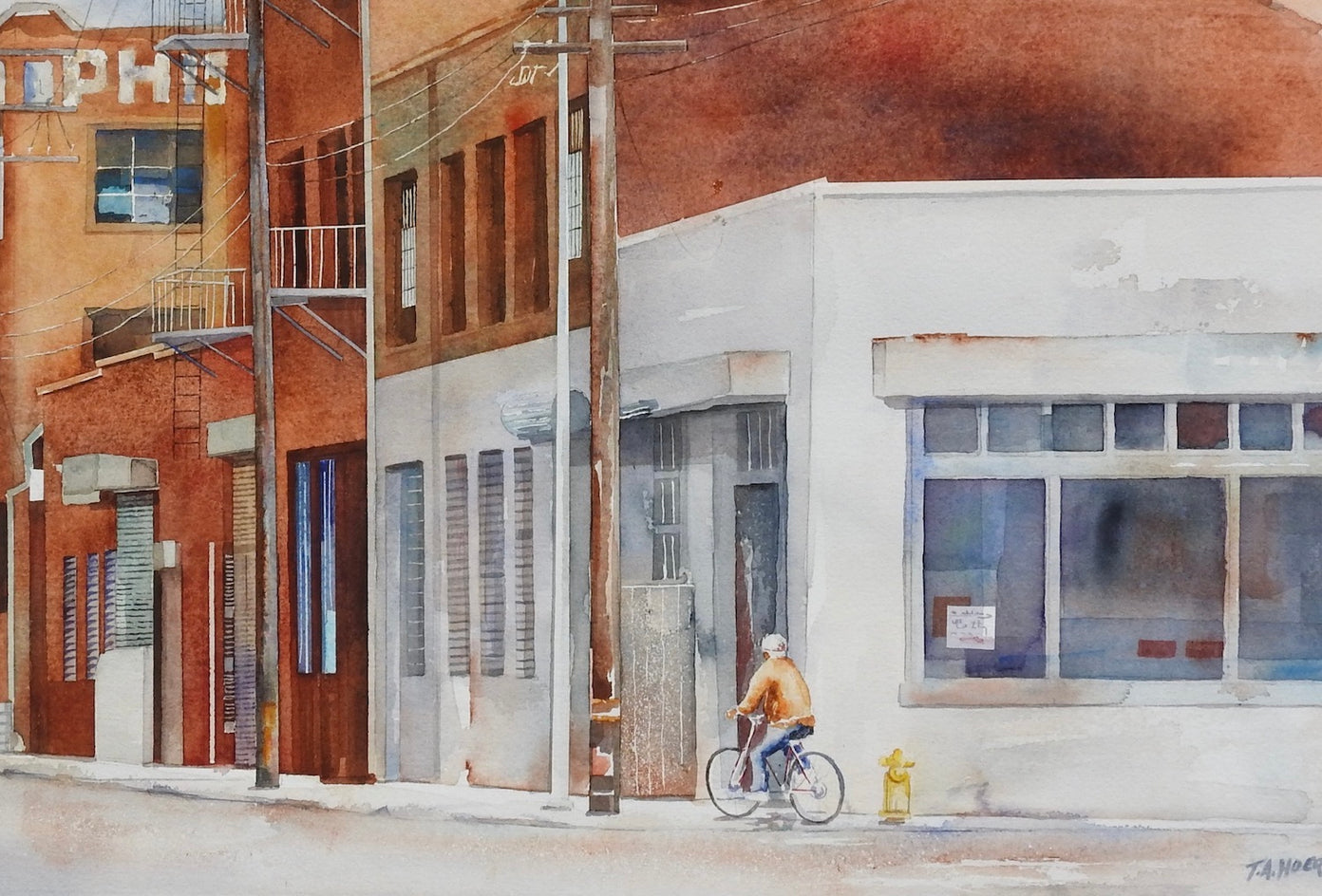 Lone Rider by Thomas Hoerber |  Closeup View of Artwork 