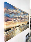Original art for sale at UGallery.com | Halfmoon Bay by Tiffany Blaise | $4,550 | mixed media artwork | 30' h x 60' w | thumbnail 2
