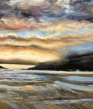 Original art for sale at UGallery.com | Halfmoon Bay by Tiffany Blaise | $4,550 | mixed media artwork | 30' h x 60' w | thumbnail 4