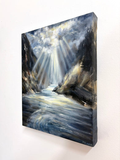 Illuminated Passage by Tiffany Blaise |  Side View of Artwork 