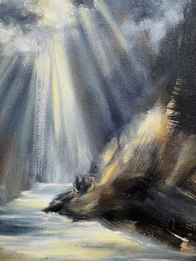 Illuminated Passage by Tiffany Blaise |   Closeup View of Artwork 