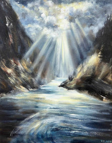 mixed media artwork by Tiffany Blaise titled Illuminated Passage