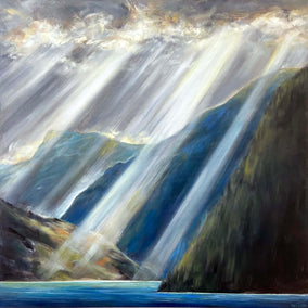 Original art for sale at UGallery.com | Land of Wonder by Tiffany Blaise | $1,100 | mixed media artwork | 20' h x 20' w