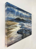 Original art for sale at UGallery.com | Luminescent Shore by Tiffany Blaise | $950 | mixed media artwork | 18' h x 24' w | thumbnail 2