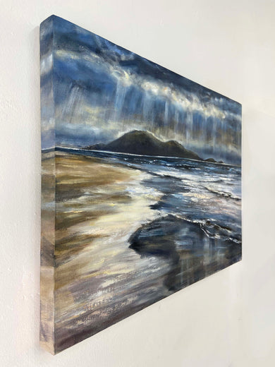 Luminescent Shore by Tiffany Blaise |  Side View of Artwork 