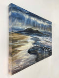 Original art for sale at UGallery.com | Luminescent Shore by Tiffany Blaise | $950 | mixed media artwork | 18' h x 24' w | thumbnail 2