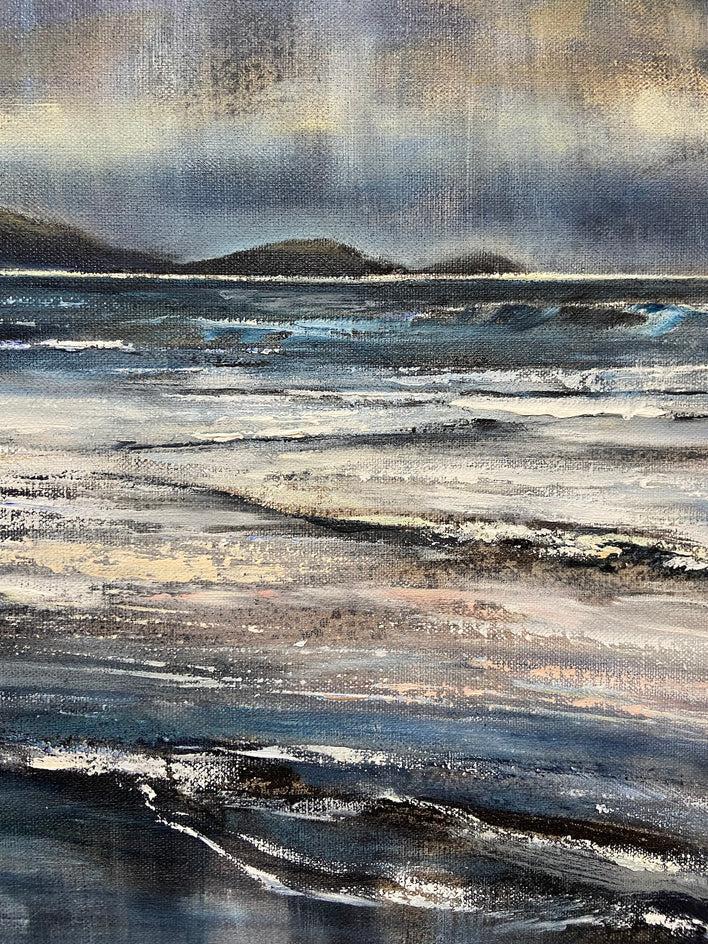 Luminescent Shore by Tiffany Blaise |  Closeup View of Artwork 