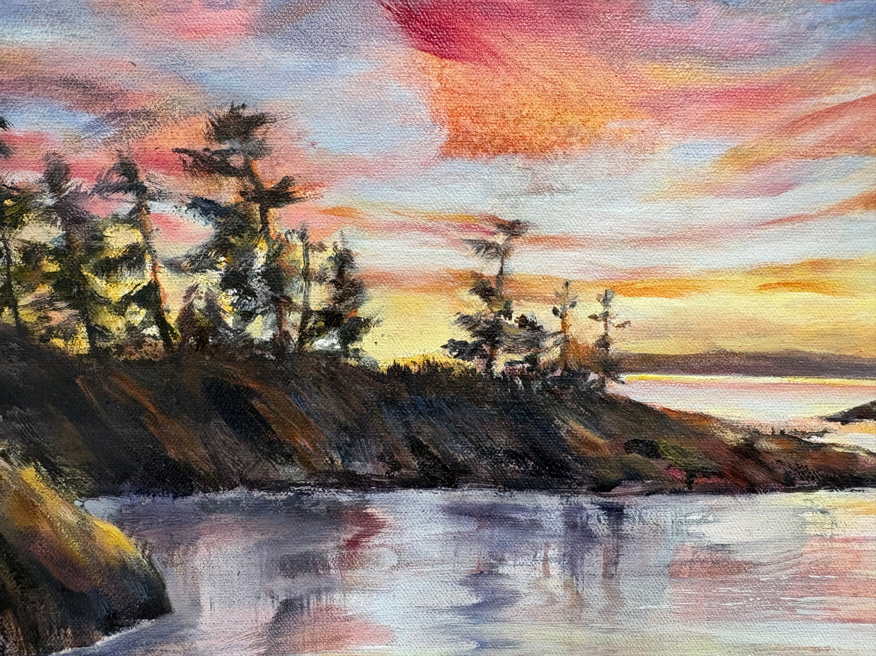 Summer Cove by Tiffany Blaise |  Closeup View of Artwork 