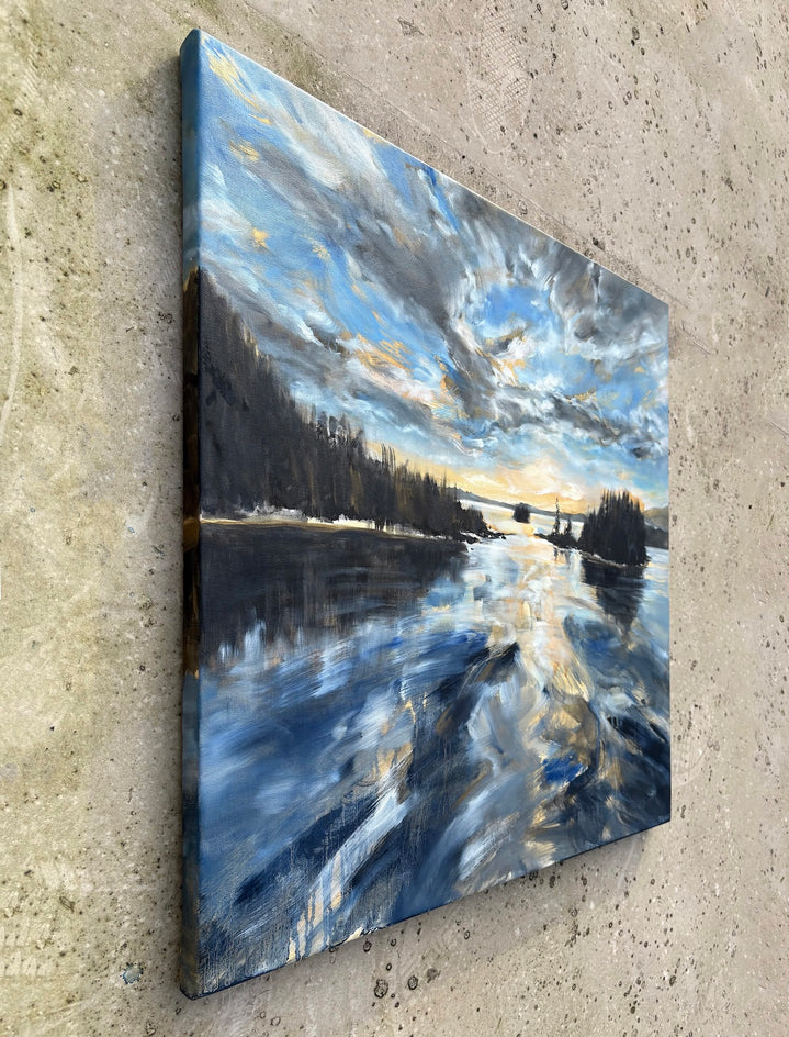Isles of Passing Light by Tiffany Blaise |  Side View of Artwork 