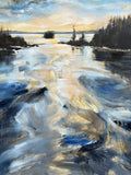 Original art for sale at UGallery.com | Isles of Passing Light by Tiffany Blaise | $1,175 | oil painting | 24' h x 25' w | thumbnail 3