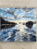 Original art for sale at UGallery.com | Isles of Passing Light by Tiffany Blaise | $1,175 | oil painting | 24' h x 25' w | thumbnail 4