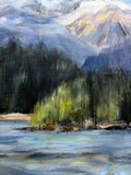 Original art for sale at UGallery.com | Paddling the Bay by Tiffany Blaise | $950 | oil painting | 20' h x 24' w | thumbnail 4