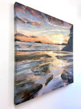 Original art for sale at UGallery.com | Radiance of the Tides by Tiffany Blaise | $2,050 | oil painting | 30' h x 30' w | thumbnail 2