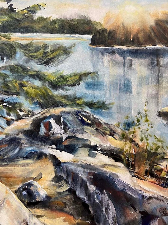 Rising Ground by Tiffany Blaise |  Closeup View of Artwork 