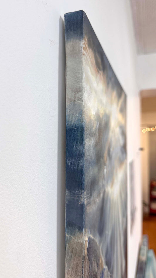 Time is Earthed by Tiffany Blaise |  Side View of Artwork 