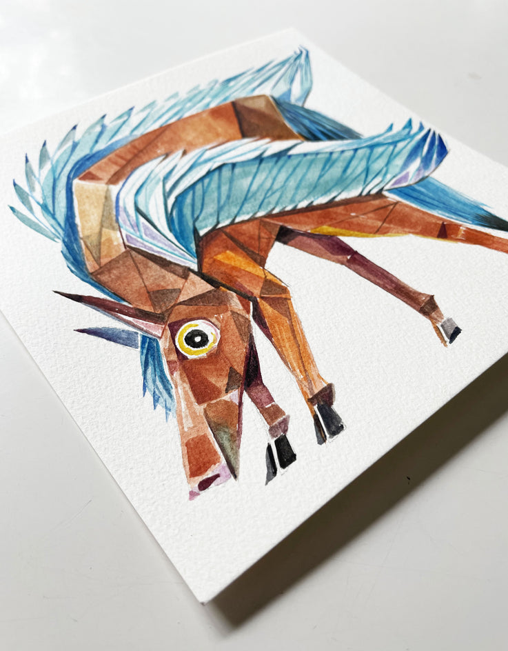 Celestial Steed by Timothy Banks |  Side View of Artwork 