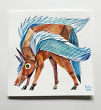 Original art for sale at UGallery.com | Celestial Steed by Timothy Banks | $275 | watercolor painting | 8' h x 8' w | thumbnail 3