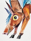 Original art for sale at UGallery.com | Celestial Steed by Timothy Banks | $275 | watercolor painting | 8' h x 8' w | thumbnail 4