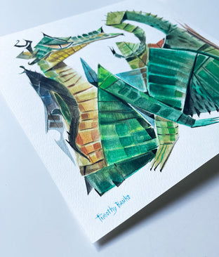 Dragon Repose by Timothy Banks |  Side View of Artwork 