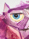 Original art for sale at UGallery.com | Fabric Cat by Timothy Banks | $250 | watercolor painting | 8' h x 8' w | thumbnail 4