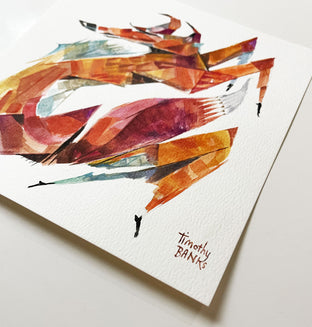 Fox in Flight by Timothy Banks |  Side View of Artwork 