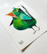 Original art for sale at UGallery.com | Lawn Bird by Timothy Banks | $250 | watercolor painting | 8' h x 6' w | thumbnail 2