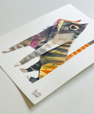 LayerCake Cat by Timothy Banks |  Side View of Artwork 