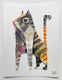 Original art for sale at UGallery.com | LayerCake Cat by Timothy Banks | $250 | watercolor painting | 8' h x 6' w | thumbnail 3