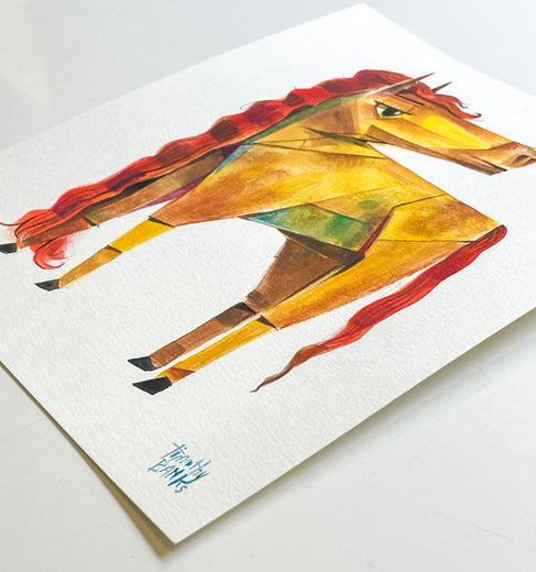 Pony Pride by Timothy Banks |  Side View of Artwork 