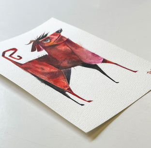 Red Dog by Timothy Banks |  Side View of Artwork 