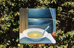 Original art for sale at UGallery.com | Cena Al Chiaro DI Luna by Tito Rossini | $4,350 | oil painting | 16.02' h x 16.54' w | thumbnail 3