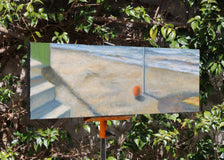 Original art for sale at UGallery.com | Geometrie in Riva Al Mare N. 1 by Tito Rossini | $4,325 | oil painting | 7.48' h x 27.56' w | thumbnail 2