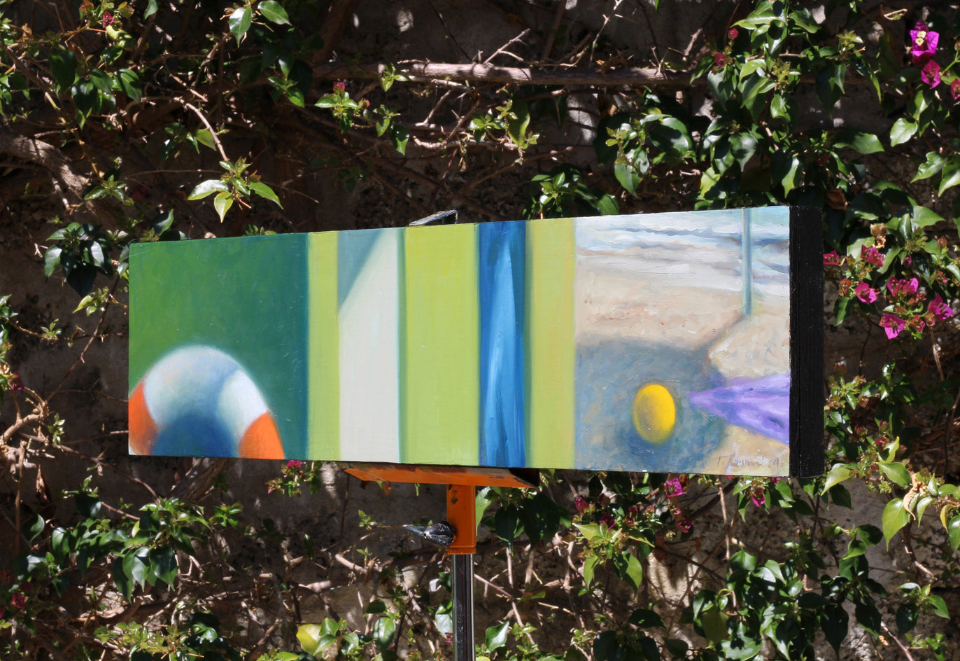 Geometrie in Riva Al Mare N. 2 by Tito Rossini |  Side View of Artwork 