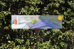Original art for sale at UGallery.com | Geometrie in Riva Al Mare N. 3 by Tito Rossini | $4,225 | oil painting | 7.09' h x 27.56' w | thumbnail 3