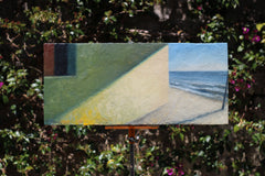 Original art for sale at UGallery.com | IL Mare D’Inverno by Tito Rossini | $4,075 | oil painting | 10.63' h x 24.02' w | thumbnail 3