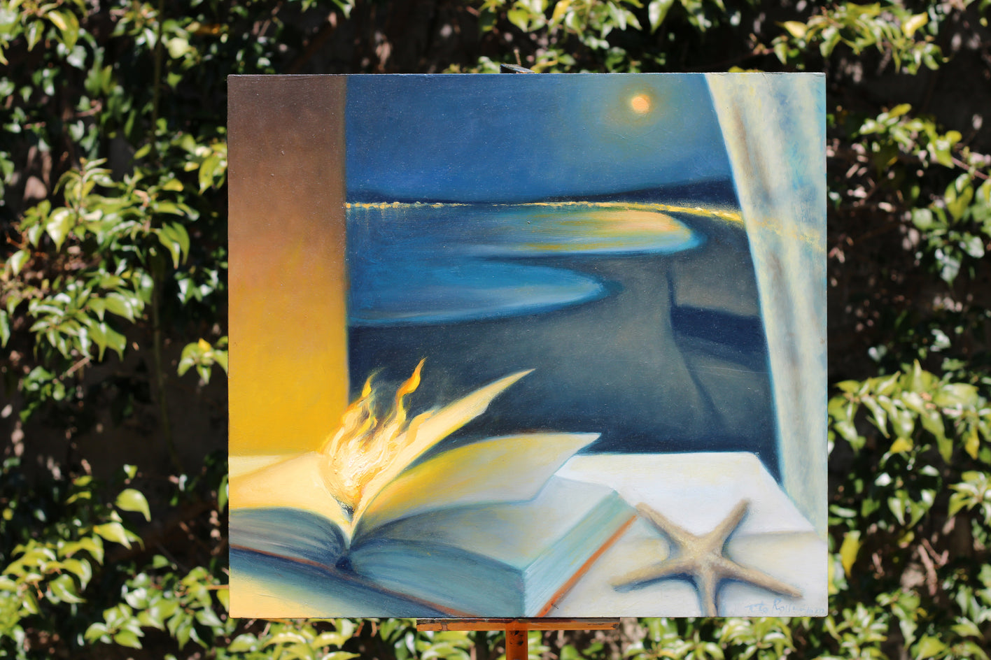Letture Infuocate (Omaggio a Dante) by Tito Rossini |  Context View of Artwork 