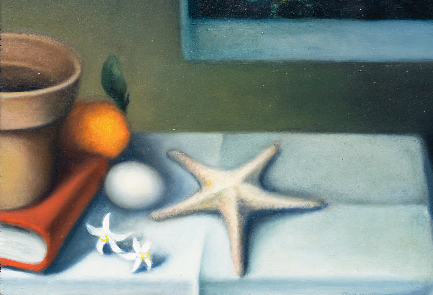 Natura Morta Con Fiori D’Arancio by Tito Rossini |  Closeup View of Artwork 