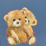 Original art for sale at UGallery.com | Pat and Liz by Tom Tillcott | $1,700 | mixed media artwork | 24' h x 24' w | thumbnail 1