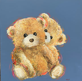mixed media artwork by Tom Tillcott titled Pat and Liz
