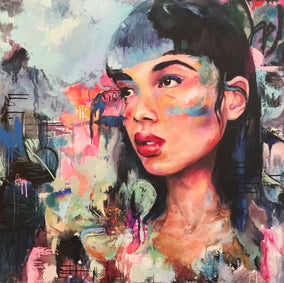 Original art for sale at UGallery.com | Journey to the Edge by Miranda Gamel | $5,175 | oil painting | 40' h x 40' w