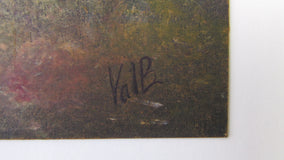 Original art for sale at UGallery.com | Golden Sky by Valerie Berkely | $225 | oil painting | 14' h x 11' w | thumbnail 2