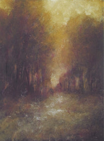 oil painting by Valerie Berkely titled Golden Sky