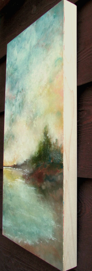 Transcendence by Valerie Berkely |  Side View of Artwork 