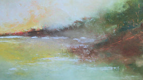 Original art for sale at UGallery.com | Transcendence by Valerie Berkely | $400 | oil painting | 24' h x 12' w | thumbnail 4