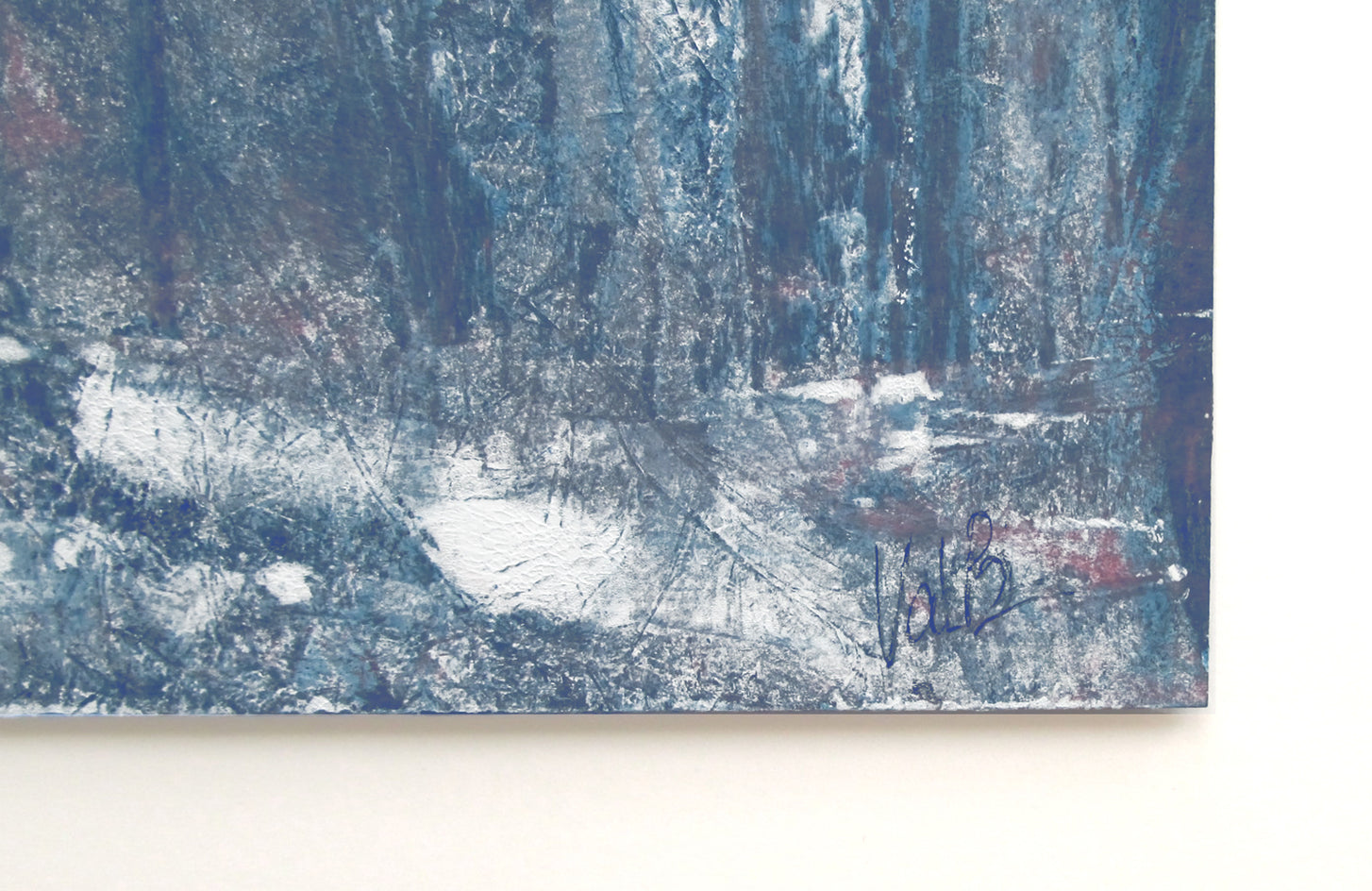 Winter Woods 3 by Valerie Berkely |  Side View of Artwork 