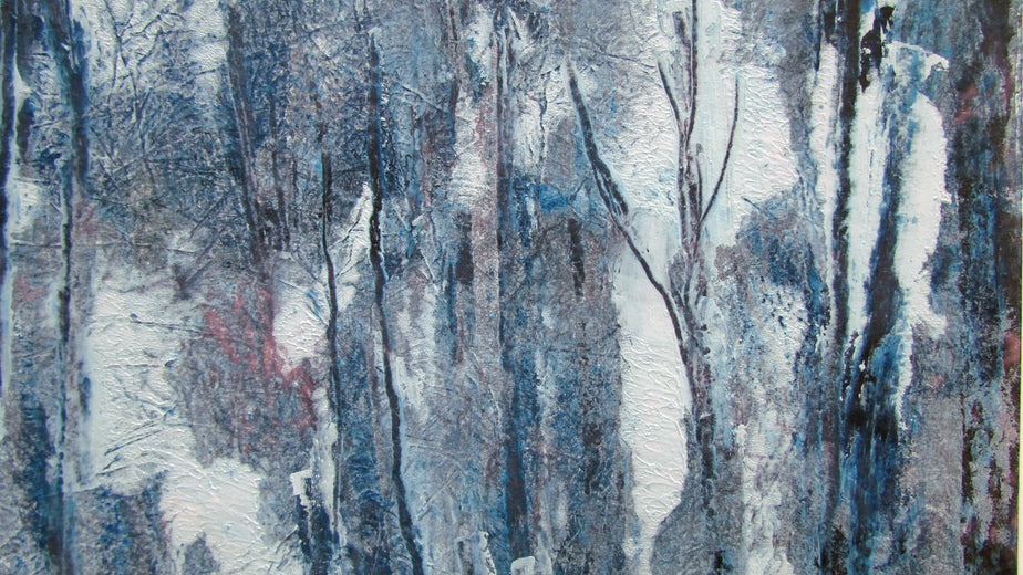 Winter Woods 3 by Valerie Berkely |   Closeup View of Artwork 